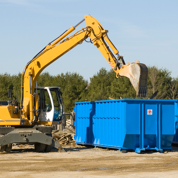 what happens if the residential dumpster is damaged or stolen during rental in Ada